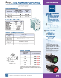 Thumbnail of document Data Sheet - 8703 Pushbutton Assembly